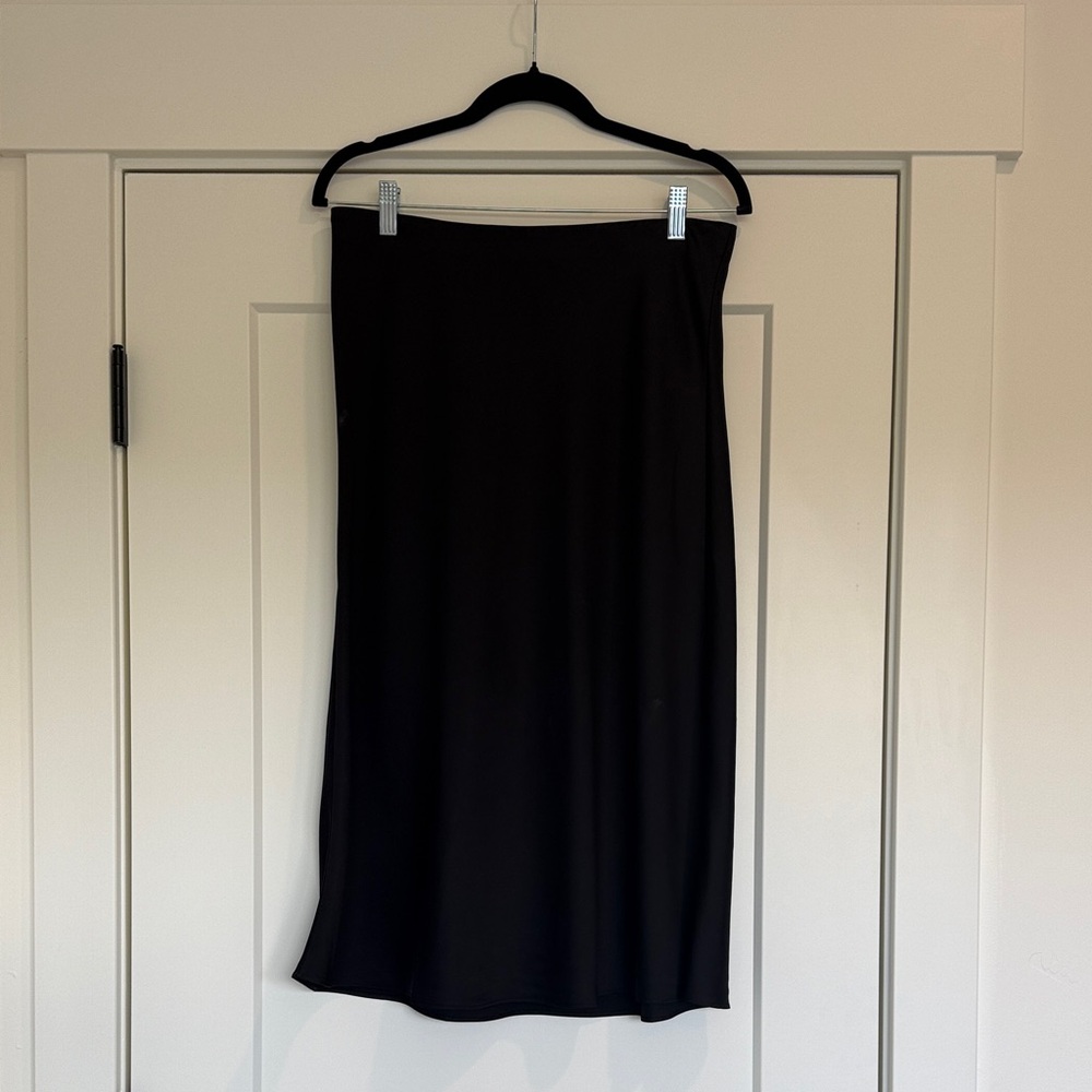 J. Crew Classic Black Midi Skirt